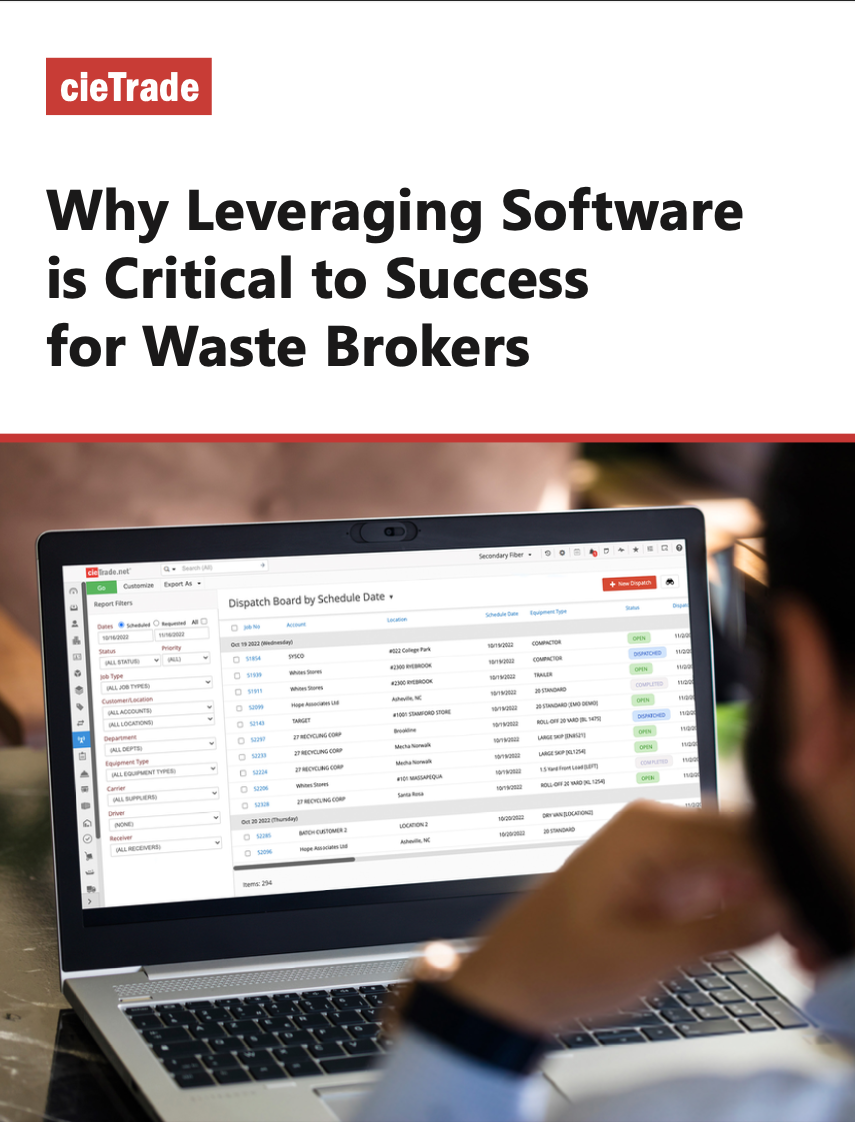 Why Leveraging Software is Critical to Success for Waste Brokers